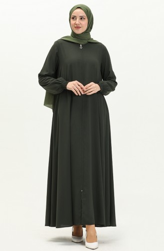 Mevlana Abaya mit Reißverschluss 1970-05 Khaki 1970-05