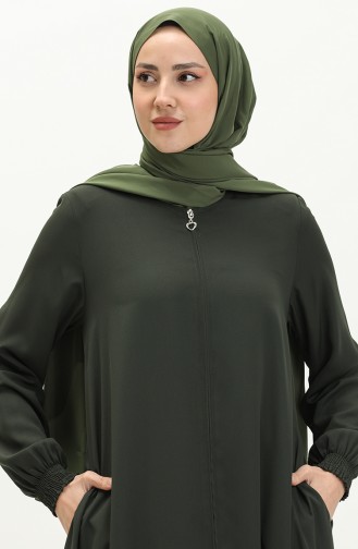 Mevlana Abaya mit Reißverschluss 1970-05 Khaki 1970-05