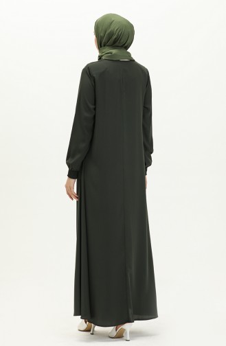 Mevlana Abaya mit Reißverschluss 1970-05 Khaki 1970-05