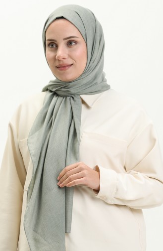 Cotton Plain Shawl 0008-33 Green 0008-33
