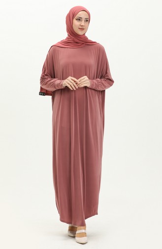 Bat Sleeve Loose Dress 2000-18 Powder 2000-18