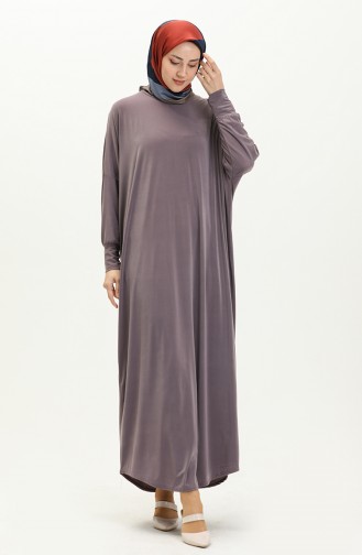 Yarasa Kol Salaş Elbise 2000-19 Açık Lila