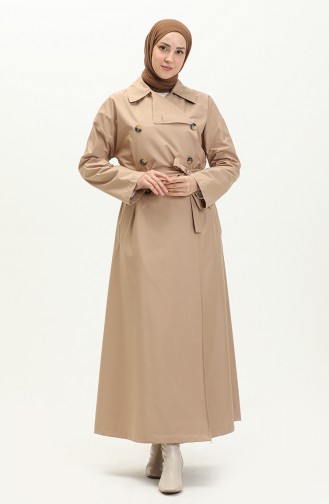 Beige Trench Coats Models 6963-01