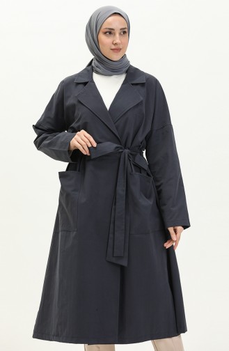 Navy Blue Trenchcoat 6964-01