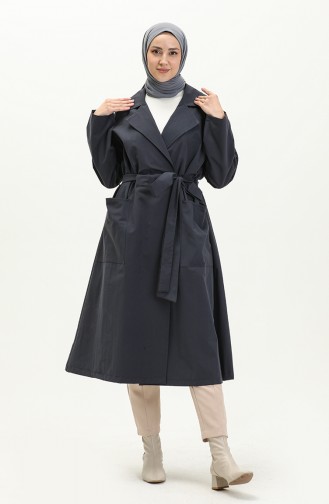 Navy Blue Trenchcoat 6964-01