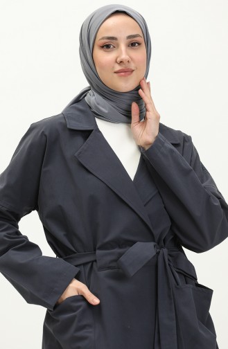 Navy Blue Trenchcoat 6964-01