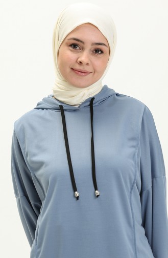 Ensemble Survêtement Sport Stylé 2026-01 Bleu Bébé 2026-01