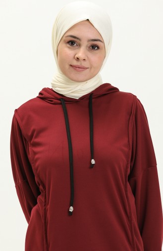 Ensemble Survêtement Sport Stylé 2026-02 Rouge Claret 2026-02