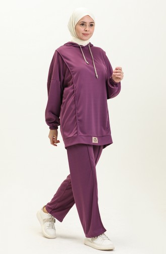 Sports Stylish Tracksuit Set 2026-06 Purple 2026-06