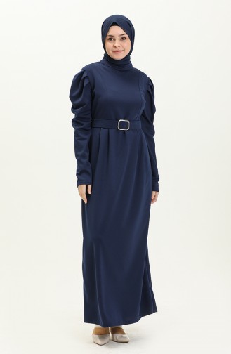 Indigo Hijab Dress 11M05-02
