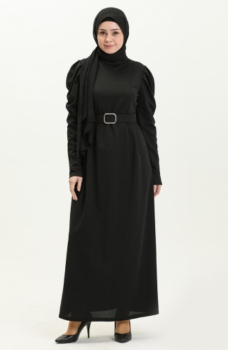 Black Hijab Dress 11M05-03