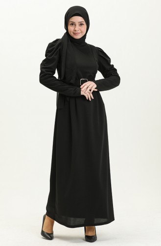 Black Hijab Dress 11M05-03