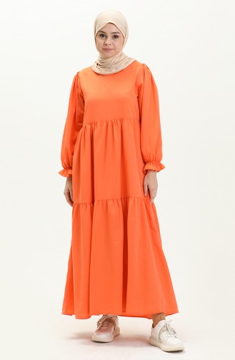 Terry Cotton Dress 24Y8881-05 Orange 24Y8881-05