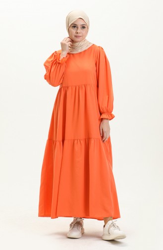 Teribaumwolle Kleid 24Y8881-05 Orange 24Y8881-05