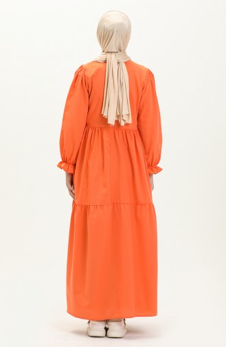 Terry Cotton Dress 24Y8881-05 Orange 24Y8881-05