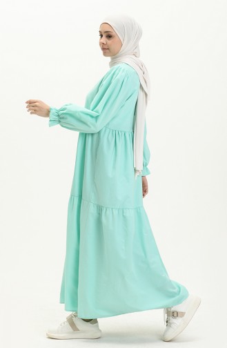 Terry Cotton Dress 24Y8881-09 Mint Green 24Y8881-09