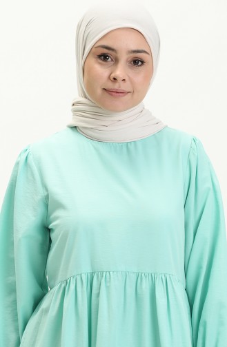 Terry Cotton Dress 24Y8881-09 Mint Green 24Y8881-09