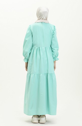 Terry Cotton Dress 24Y8881-09 Mint Green 24Y8881-09