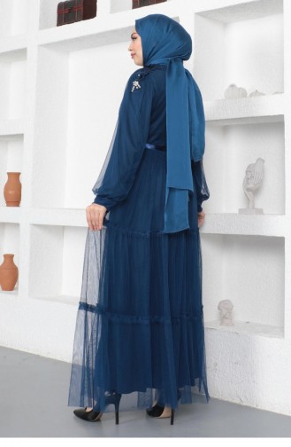 Habillé Hijab Indigo 14158