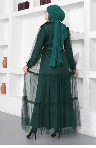 Habillé Hijab Vert emeraude 14159