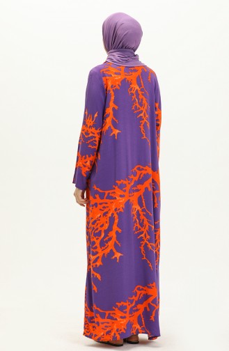 Viscose Long Sleeve Prayer Dress 6363-05 Purple 6363-05