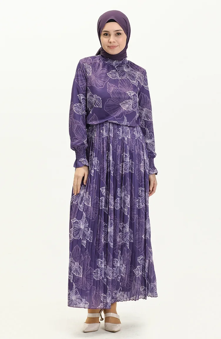 Purple İslamitische Jurk 13490