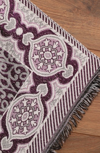 Double-Sided Silvery Prayer Rug 0161-04 Purple 0161-04