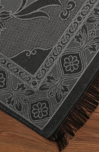 Tapis de Prière en Taffetas à Motifs Chapelet Offert 0162-01 Gris 0162-01