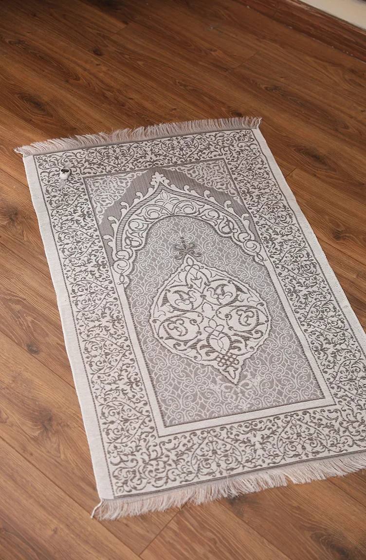 سجادة منفوشة مع مسبحة الكترونية 0164-01 بني 0164-01