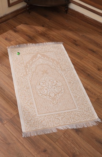 Tapis de Prière à Motifs Dhikrmatique Offert 0164-02 Gold 0164-02