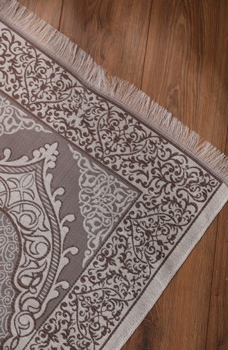 Tapis de Prière à Motifs Zikirmatik Offert 0164-04 Brun Clair 0164-04