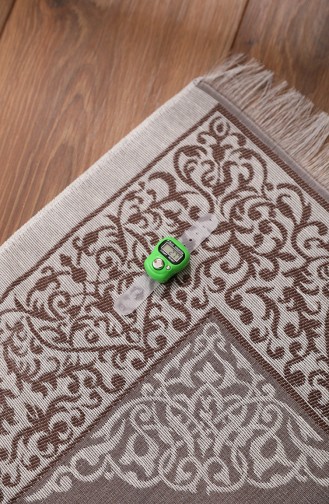 Tapis de Prière à Motifs Zikirmatik Offert 0164-04 Brun Clair 0164-04