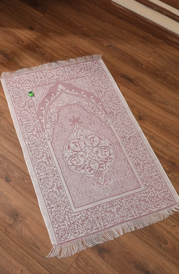 Patterned Prayer Rug with Dhikrmatic Gift 0164-05 Claret Red 0164-05
