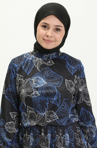 Schwarz Hijab Kleider 13489