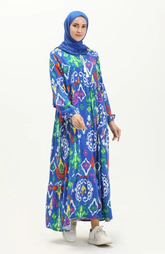 Gemustertes Kleid 4093-06 Saks 4093-06