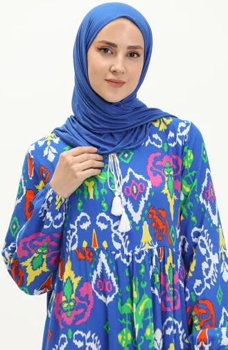 Gemustertes Kleid 4093-06 Saks 4093-06