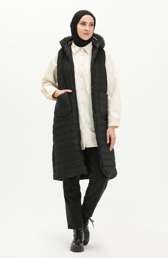 Black Gilet 1056A-01