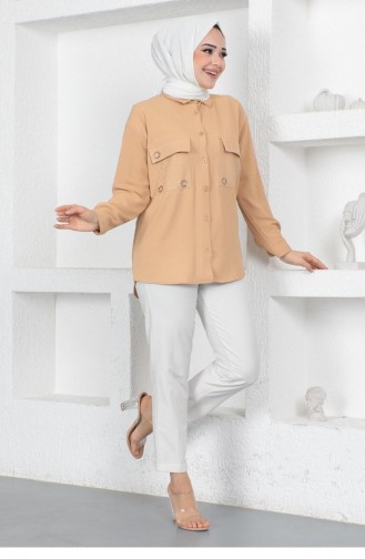 Mink Overhemdblouse 14165