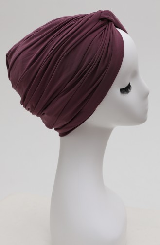 Fertige Bonnet mit Knoten 0027-11 Rosa 0027-11