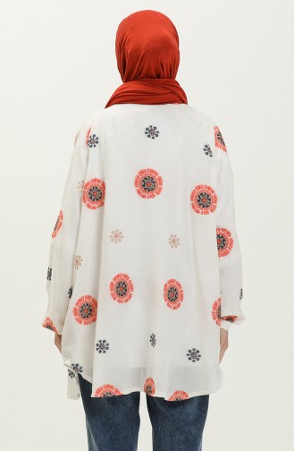 Nakışlı Kimono Oranj