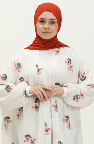 Nakışlı Kimono Oranj