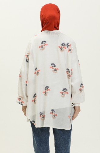 Nakışlı Kimono Oranj