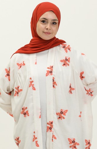 Nakışlı Kimono Oranj