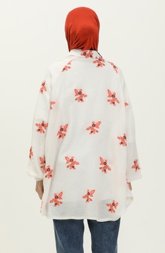 Nakışlı Kimono Oranj