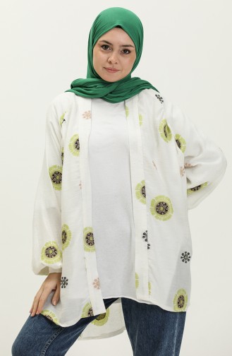 Oil Green Kimono 5177