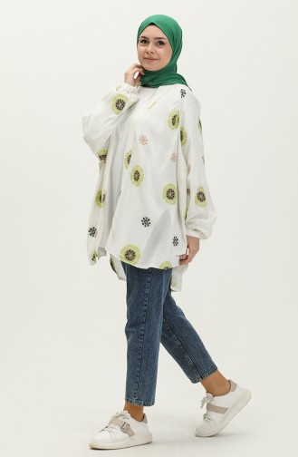 Oil Green Kimono 5177