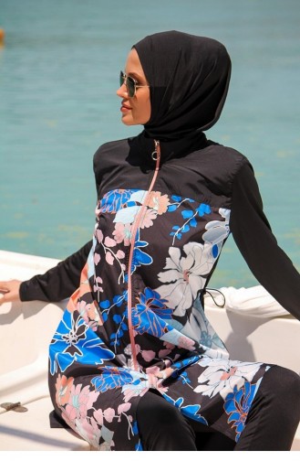 Maillot de Bain Hijab Noir 2594
