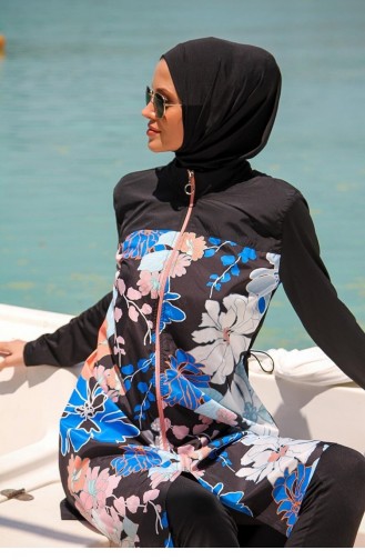 Black Swimsuit Hijab 2594