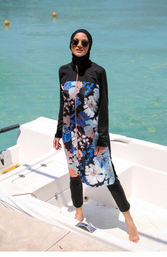 Black Swimsuit Hijab 2594