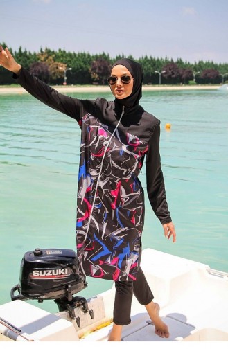 Black Swimsuit Hijab 2596